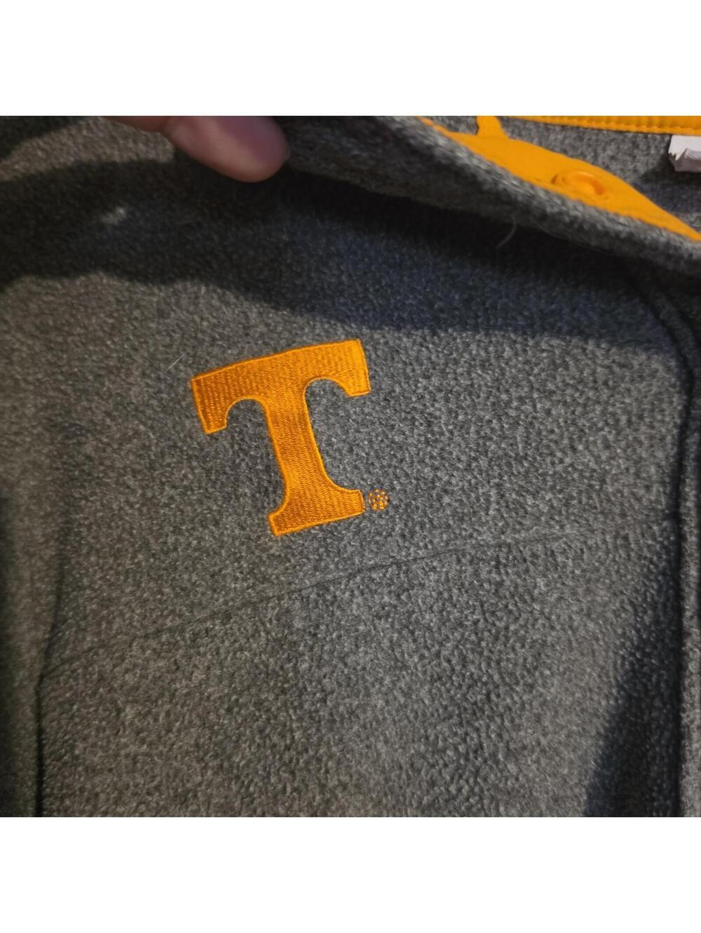 Columbia Sportswear Tennessee Volunteers Gray Quarter-Zip Fleece Pullover Size M - Picture 3 of 5